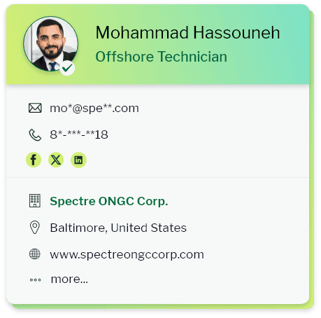 oil and gas industry email data