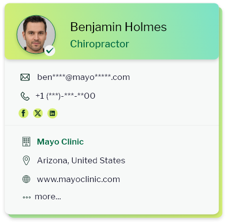 Chiropractors data