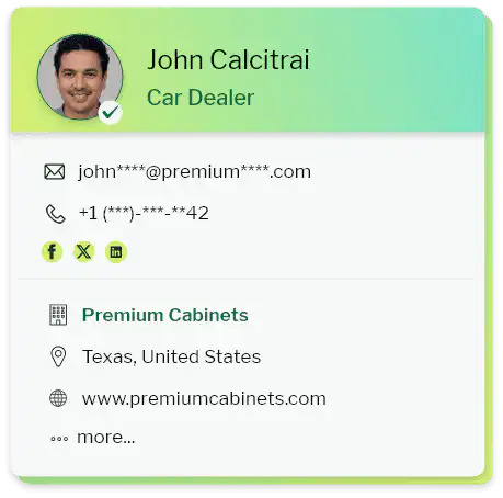 sample data of email list of auto dealers