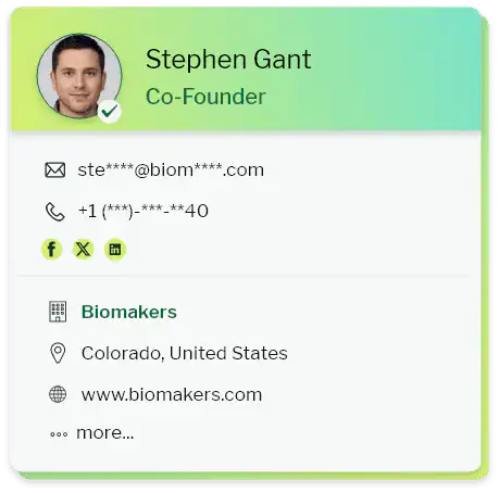 Biotechnology email database sample 1