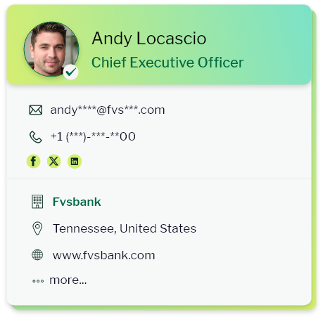 Finance and Banking Email List sample 1
