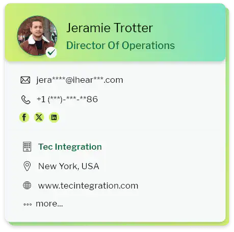 Telecom email list sample 3