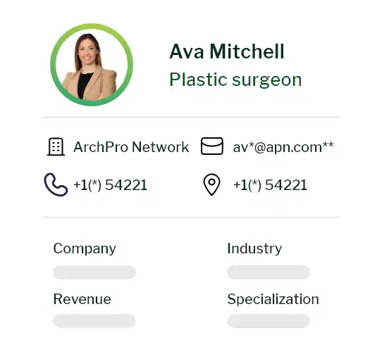Plastic Surgeons Email List - Group